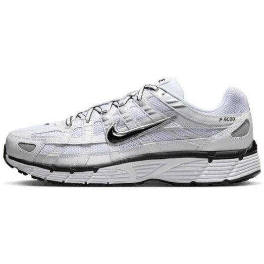 Nike P-6000 White Black Metalic Silver